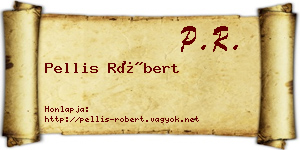 Pellis Róbert névjegykártya